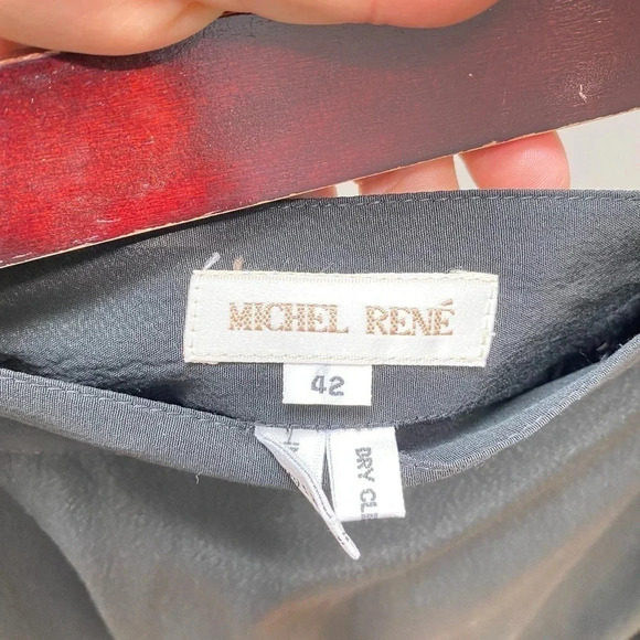 Vintage - Classic Black A Line Skirt - Picture 5 of 5